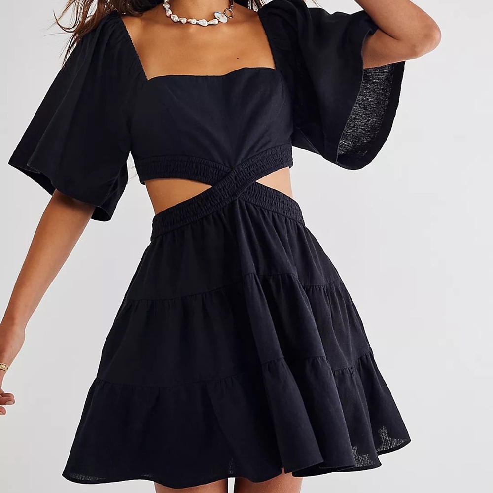 NWT Free People Minidress with Cut Outs